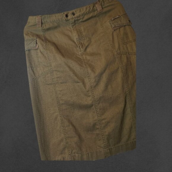 Khaki COLUMBIA Cargo skirt sz 8 - Picture 4 of 8